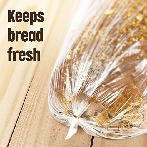 [120 מארז] פלסטיק לחם שקיות עבור תוצרת בית לחם או מאפייה-כבד החובה לחם כיכר שקיות עם עניבות-ברור לחם עטיפות אחסון